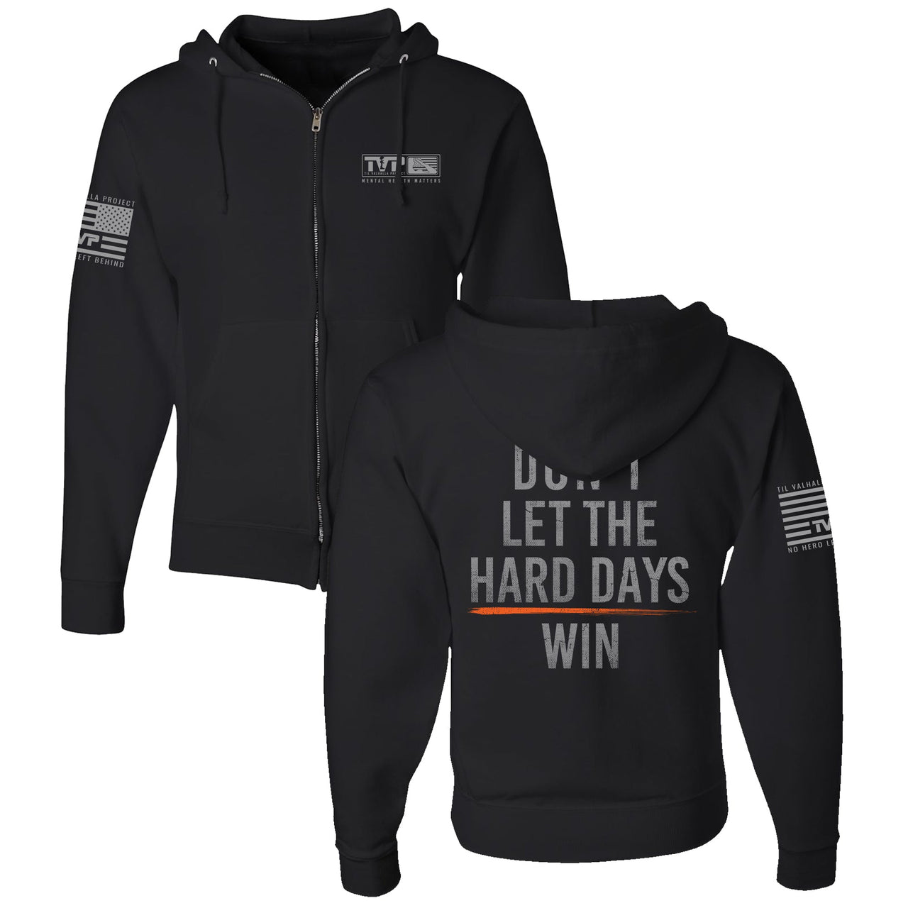 Hard Days - Full Zip Hoodie